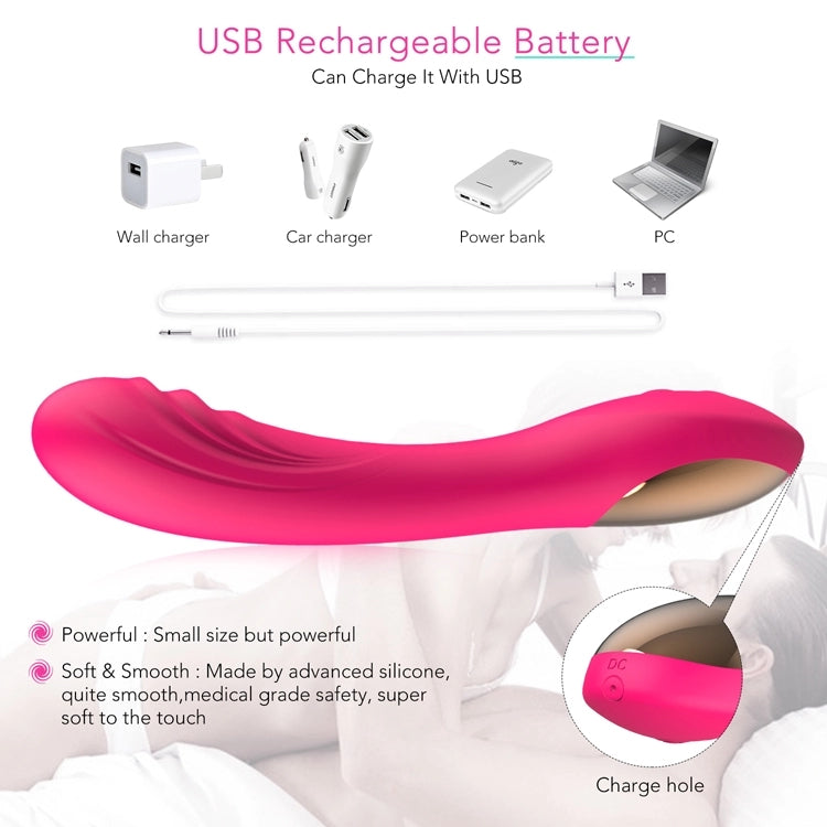 D-33 Silicone G-Spot and clitoral vibrator with ergonomic design for targeted pleasure and relaxation.