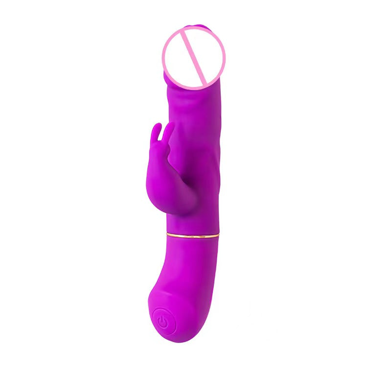 LIYA Velvet Pulse 4-in-1 vibrator set by D-22 with medical silicone, 10 vibration modes, USB rechargeable, waterproof IPX7, gift box