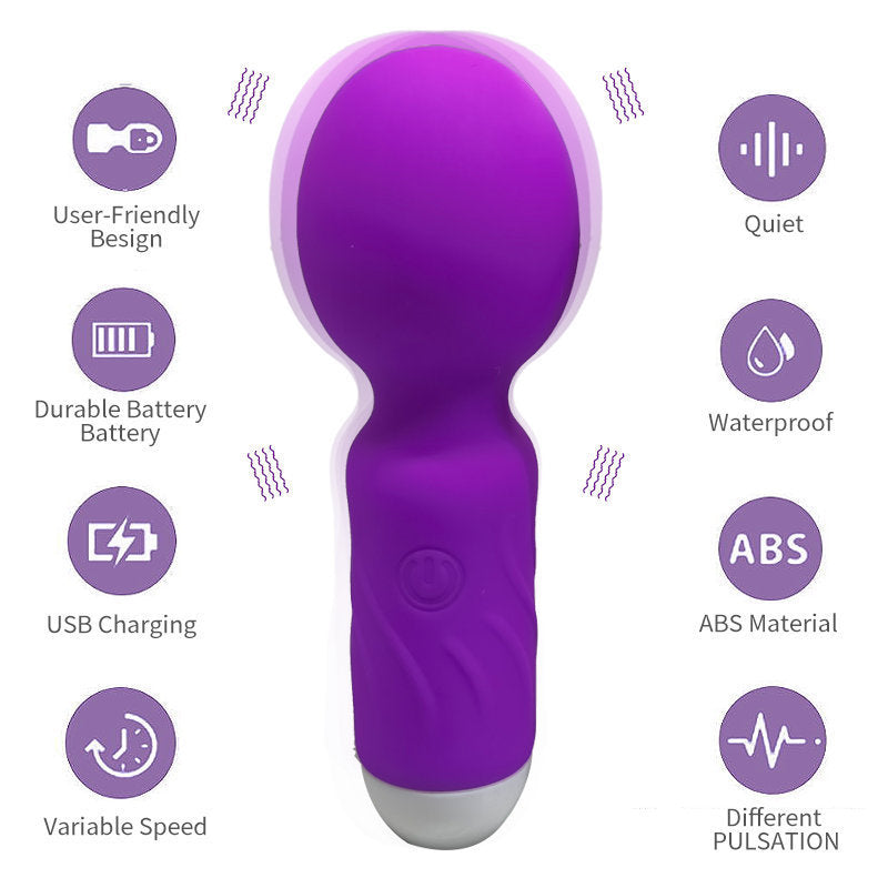 D-51 Forest Mini Detonator mini-vibrator with flexible head, sleek design, perfect for discreet personal pleasure.