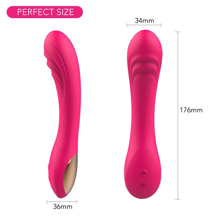 D-33 Silicone G-Spot and clitoral vibrator, compact and ergonomic design, suitable for intimate pleasure and stimulation.