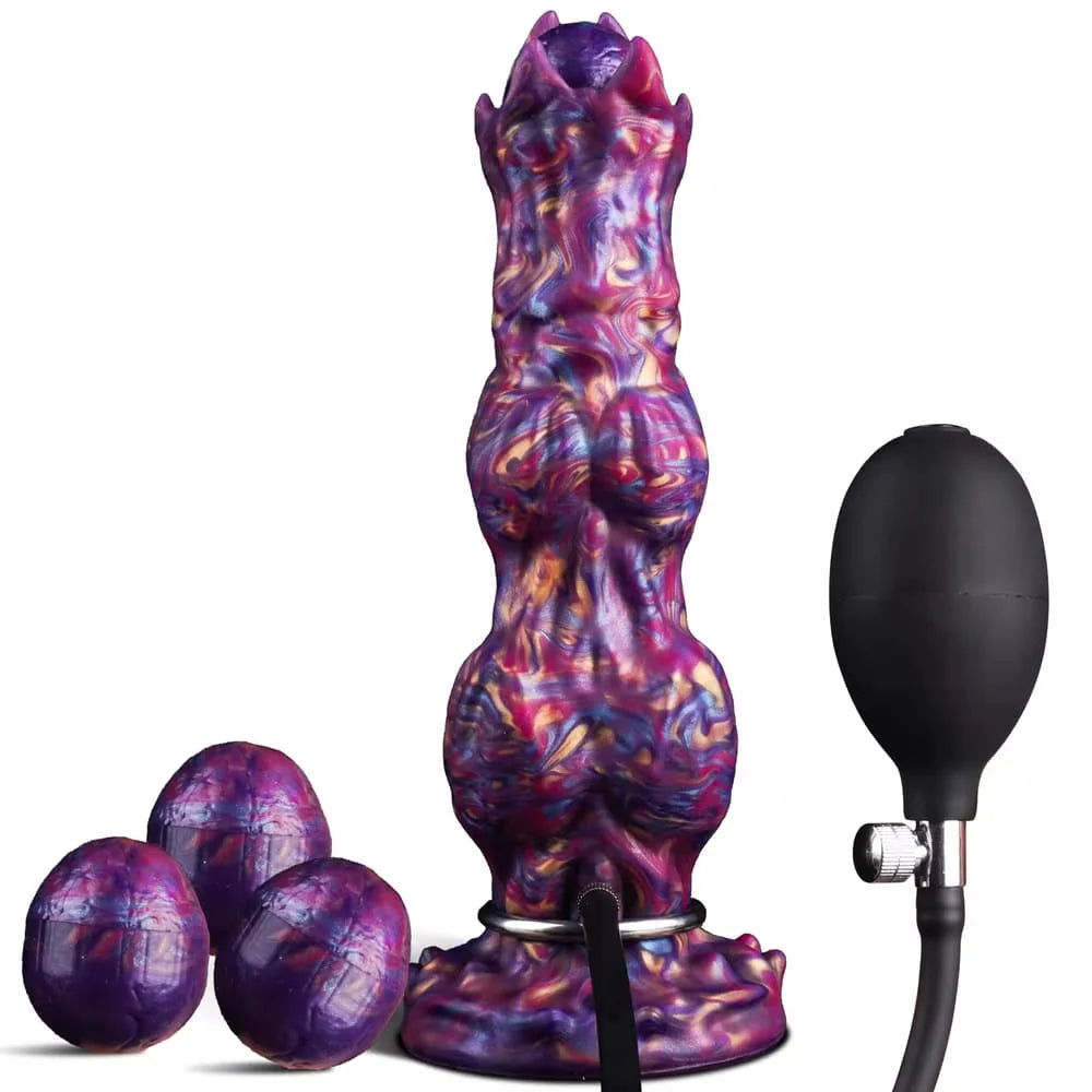 C-23 Monster Ovipositor inflatable alien egg-laying dildo, detailed design, flexible material, realistic appearance for adult pleasure.