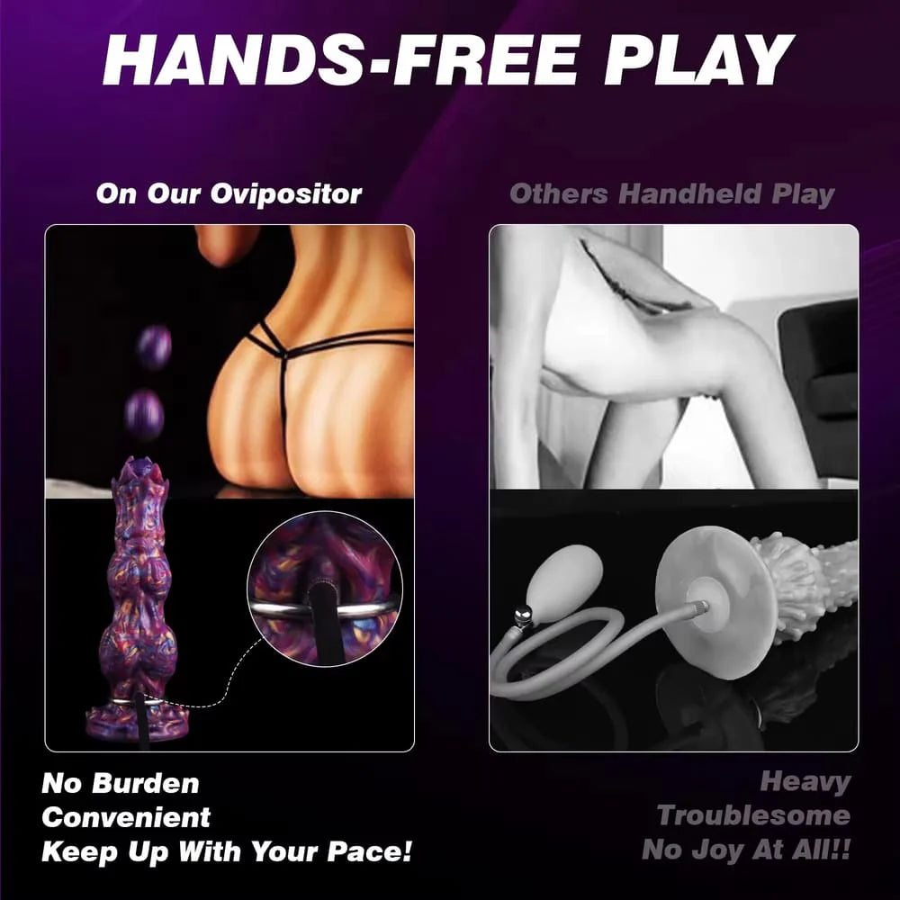 C-23 HiveCore inflatable ovipositor alien egg-laying dildo with detailed design and realistic texture for immersive experience