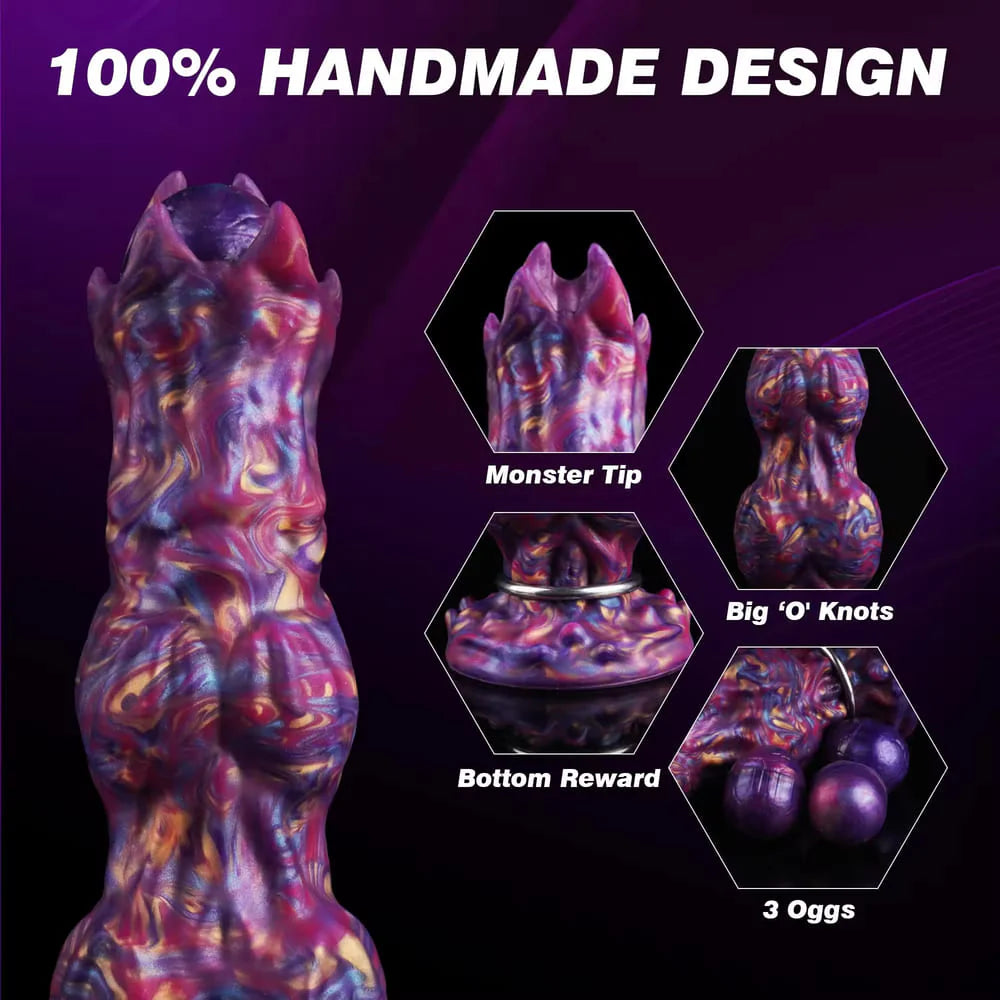 C-23 Monster Ovipositor inflatable dildo resembling alien egg-laying device with textured surface and realistic design.