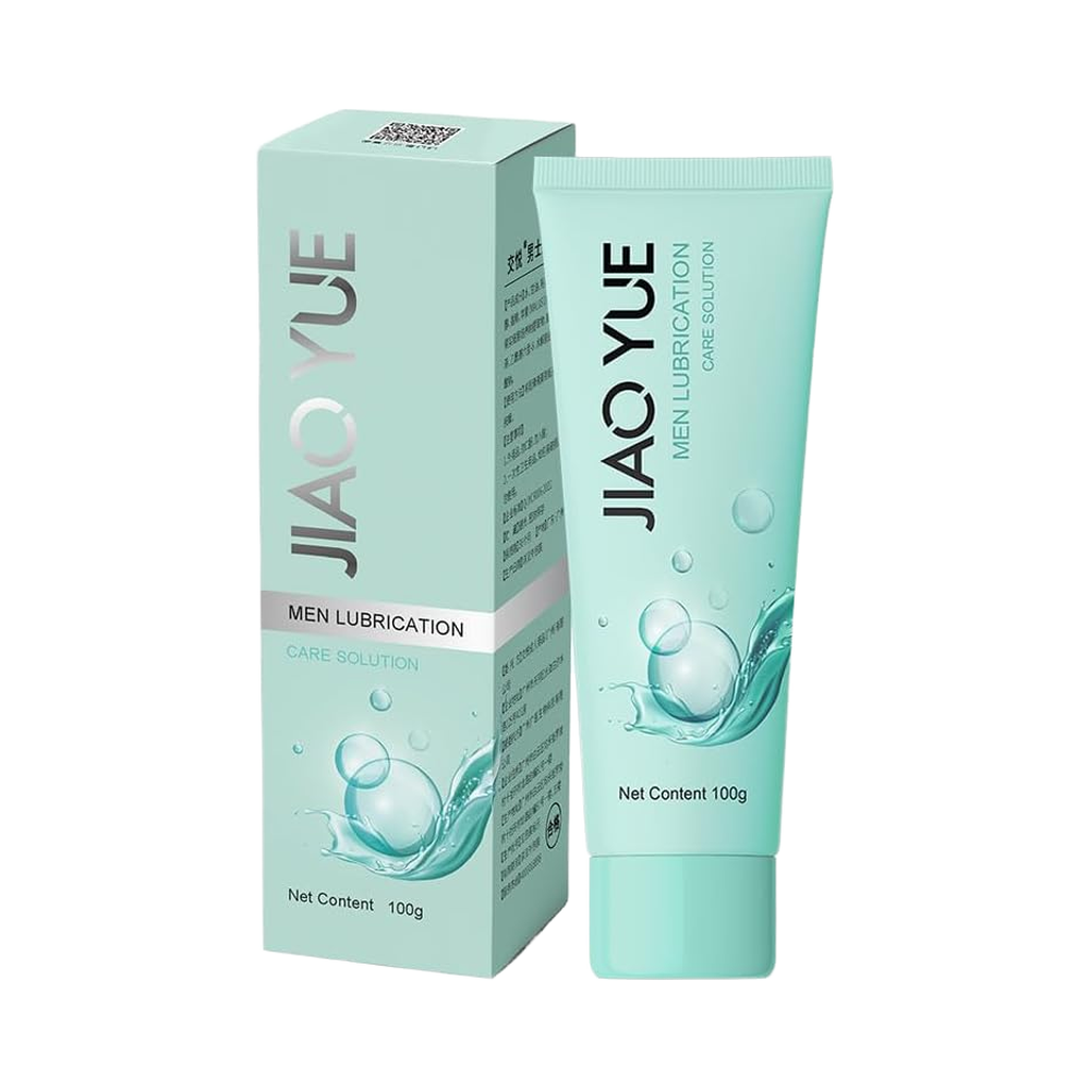 AquaVelvet Intimate Glide lubricant from Erotic Zauber, 100g, showing the smooth gel in a clear container for intimate use.