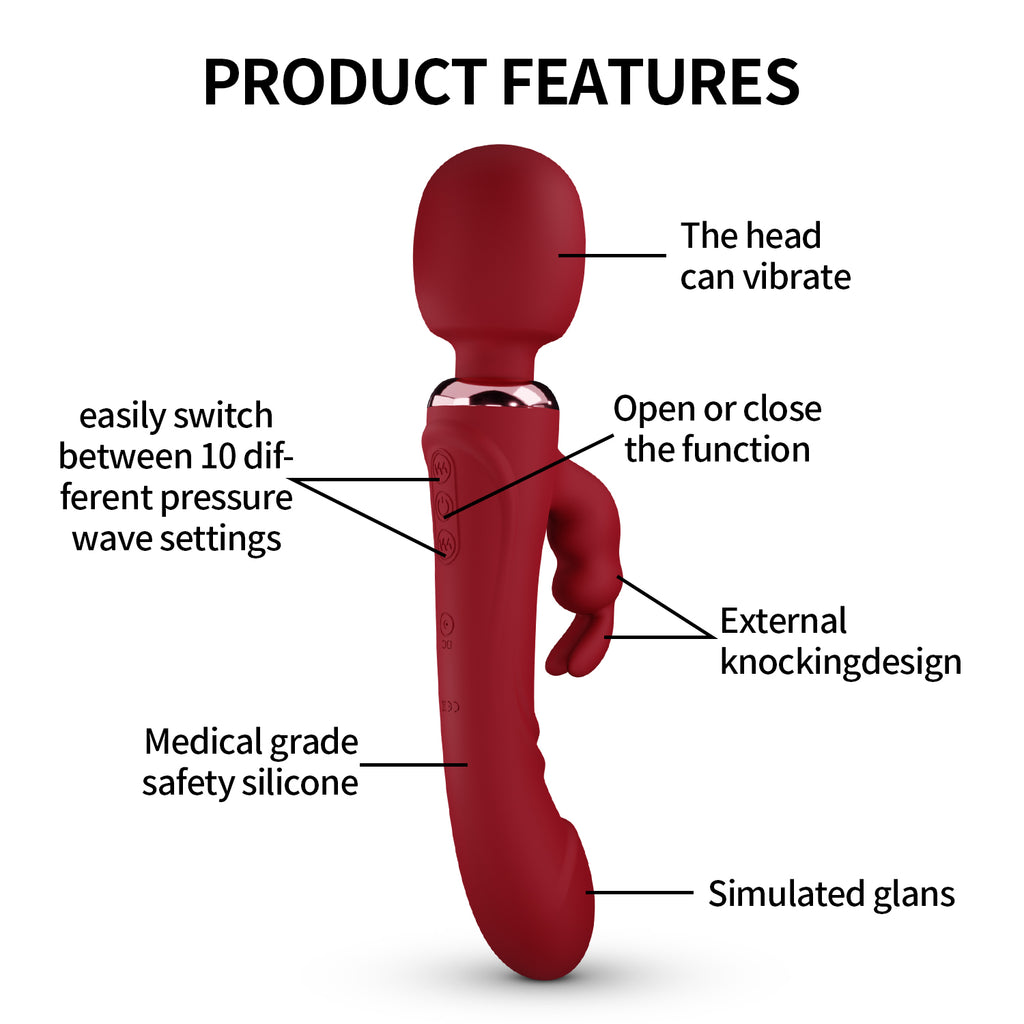 B-34 Sovereign Pulse Vibrator with textured surface and ergonomic design, shown in a close-up image.