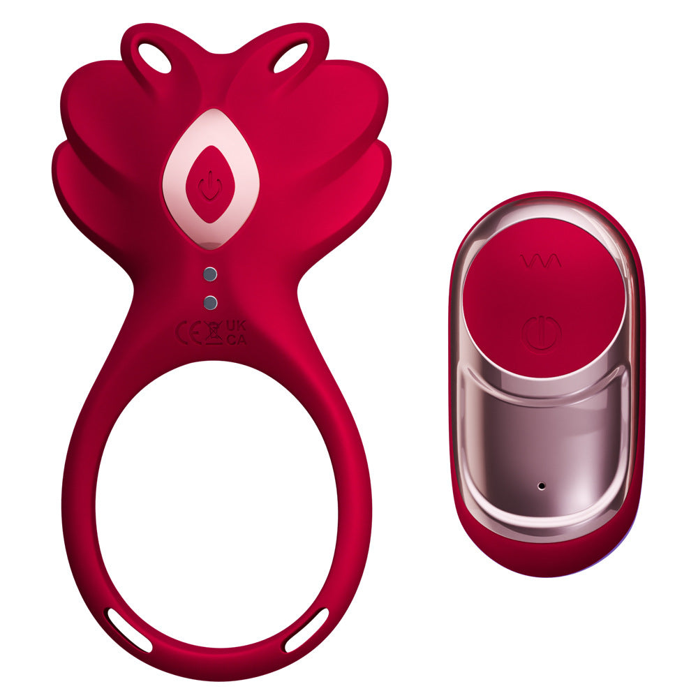 CrimsonButterfly App interface on a smartphone screen with colorful icons and features, by E-45.