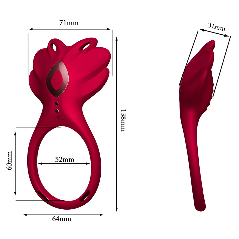 CrimsonButterfly App icon by E-45 displayed on a smartphone screen in a close-up image.