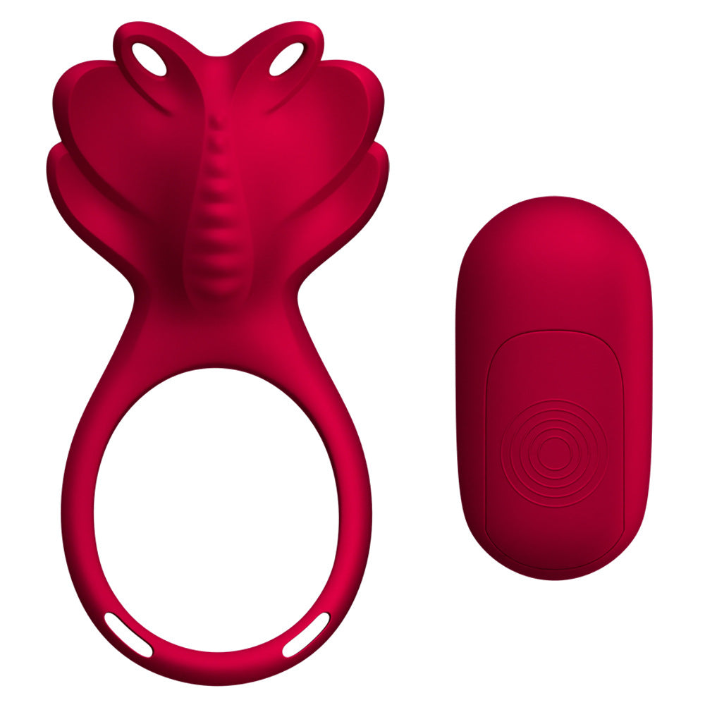 E-45 CrimsonButterfly app logo with a sleek red butterfly design on a white background for mobile device use.