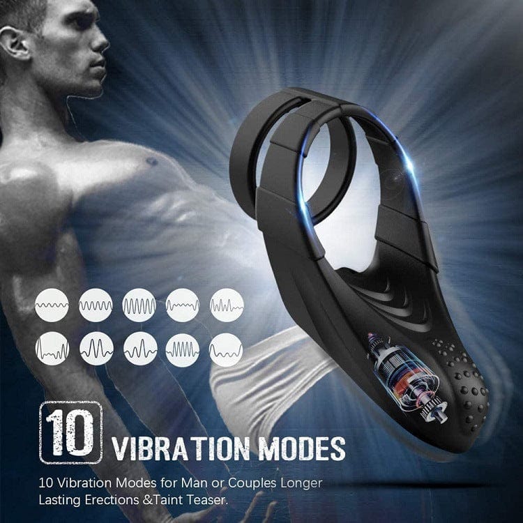 A-42 Perineum vibrator and vibrating ring with teardrop shape, designed for enhanced pleasure and stimulation.