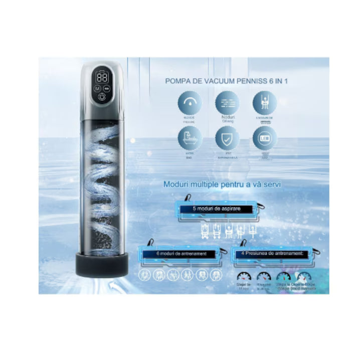 B-11 Digitaler Titan elektrische Vakuum-Pumpe showing digital display and black design on a white background.