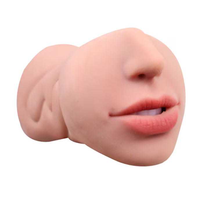 VelvetPeach DualHole Masturbator by A-56 featuring realistic textured interior with dual opening design for enhanced pleasure.