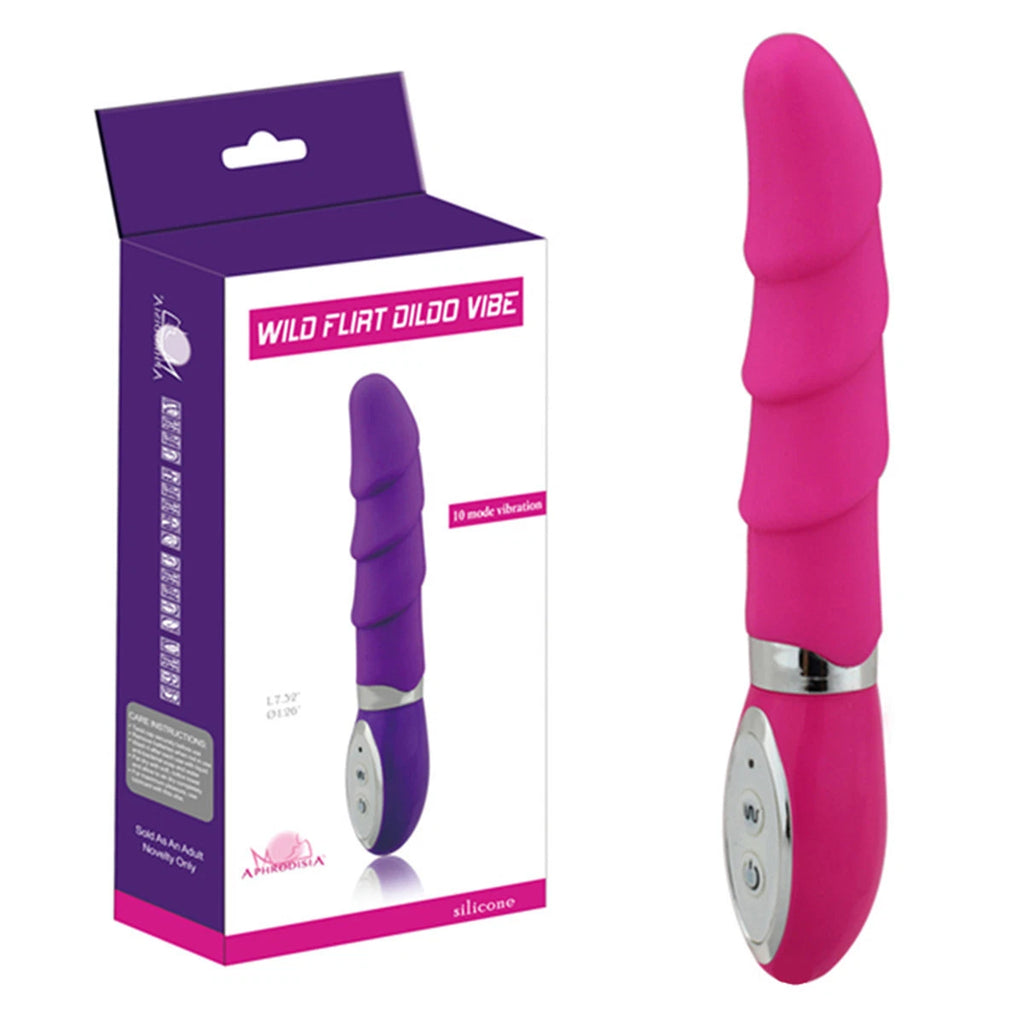 VelvetRipple wavy silicone vibrator by D-36, featuring a smooth, textured surface and ergonomic design for comfortable use.