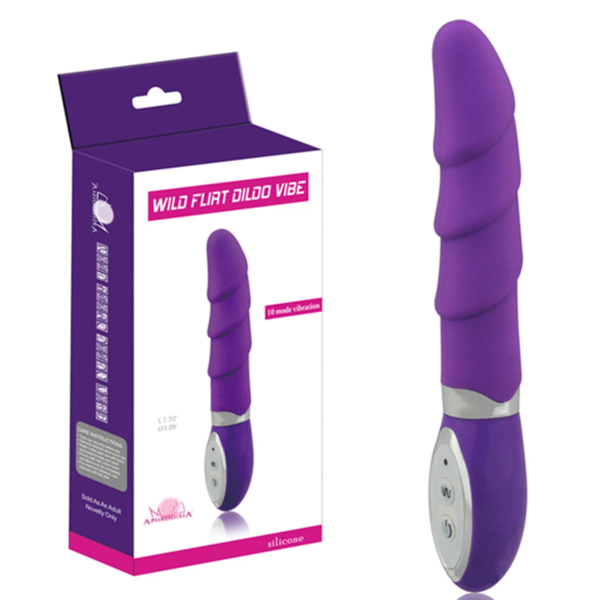 VelvetRipple Wavy Silicone Vibrator by D-36 featuring a smooth, wavy design and soft silicone surface for gentle stimulation.