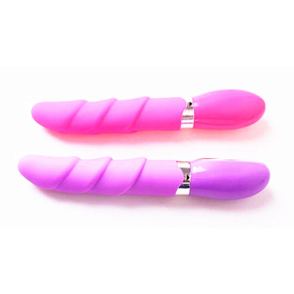 VelvetRipple Wavy Silicone Vibrator by D-36, featuring a smooth, wavy design and soft silicone surface.