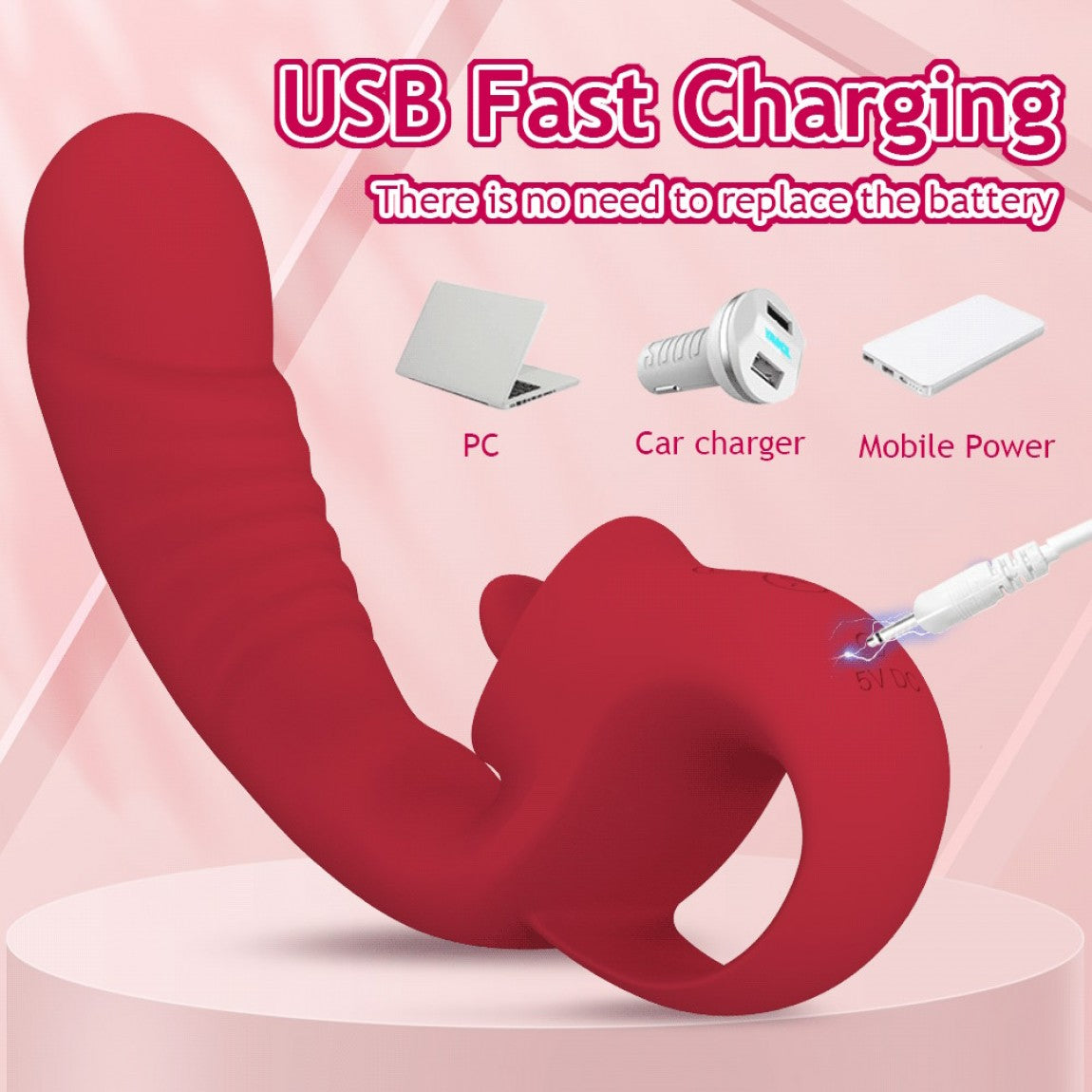 D-32 Ecstasy Tongue Teaser in vibrant colors, designed for stimulating oral pleasure, shown on a clean background.