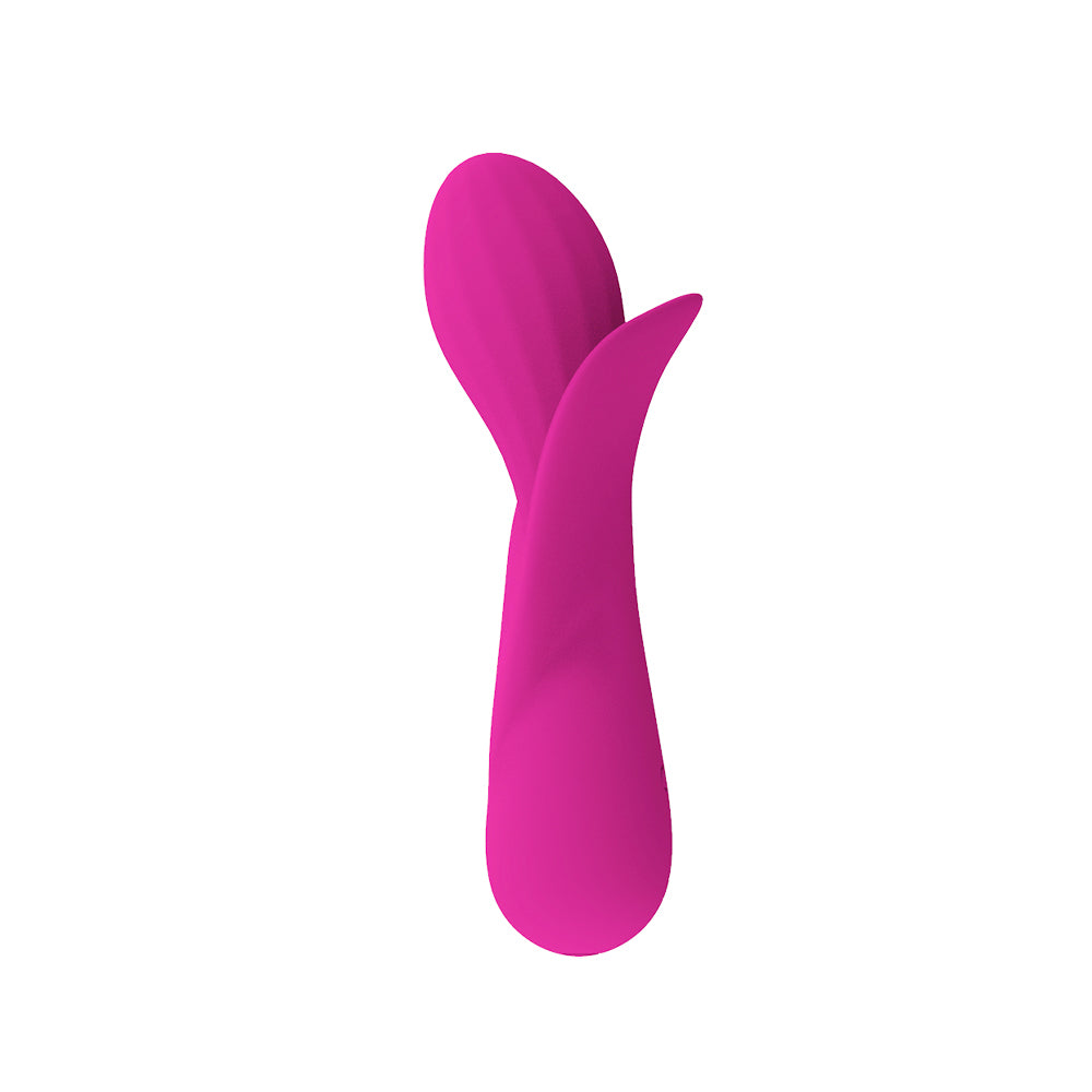 A-45 Fuchsia Harmonie dualer vibrator Rosa Flüstern with sleek pink design and smooth surface for intimate pleasure.