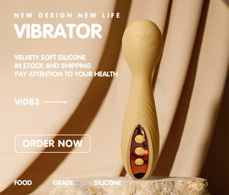 GoldenCrown Ripple Velvet G-Spot Vibrator by F-47 with textured velvet surface and curved design for targeted pleasure.