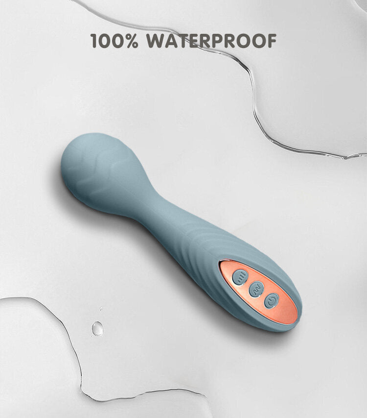 GoldenCrown Ripple Velvet G-Spot Vibrator by F-47 with textured velvet surface and ergonomic shape for targeted pleasure.